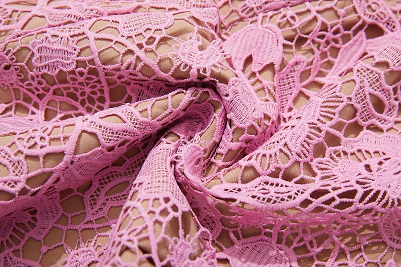 Crochet Lace Embroidery Dress
