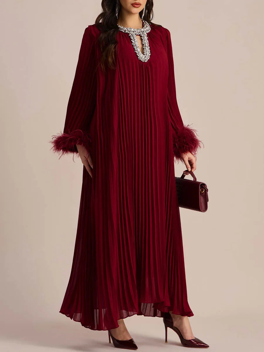 Feathers Loose Chic Dress