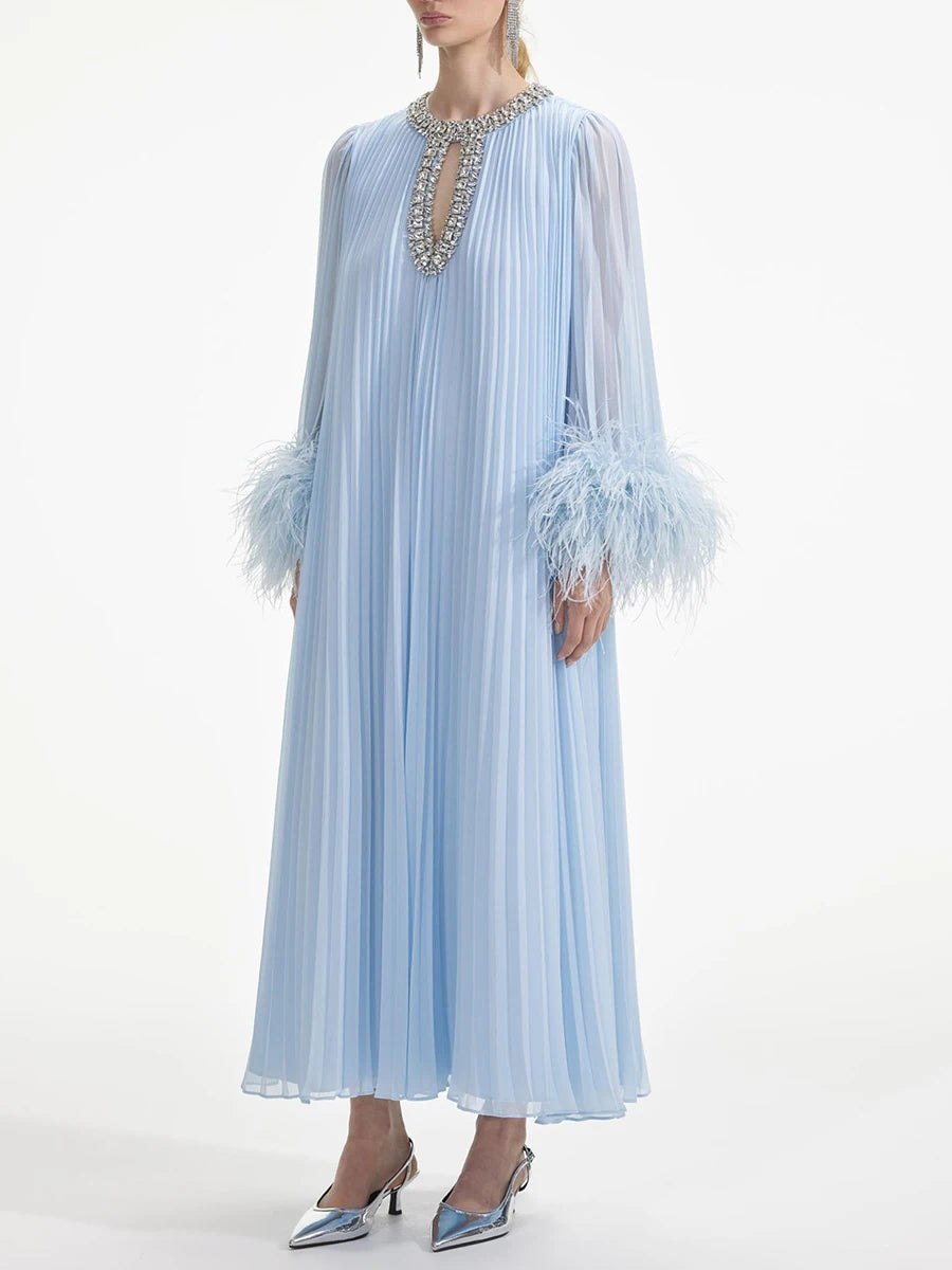 Feathers Loose Chic Dress
