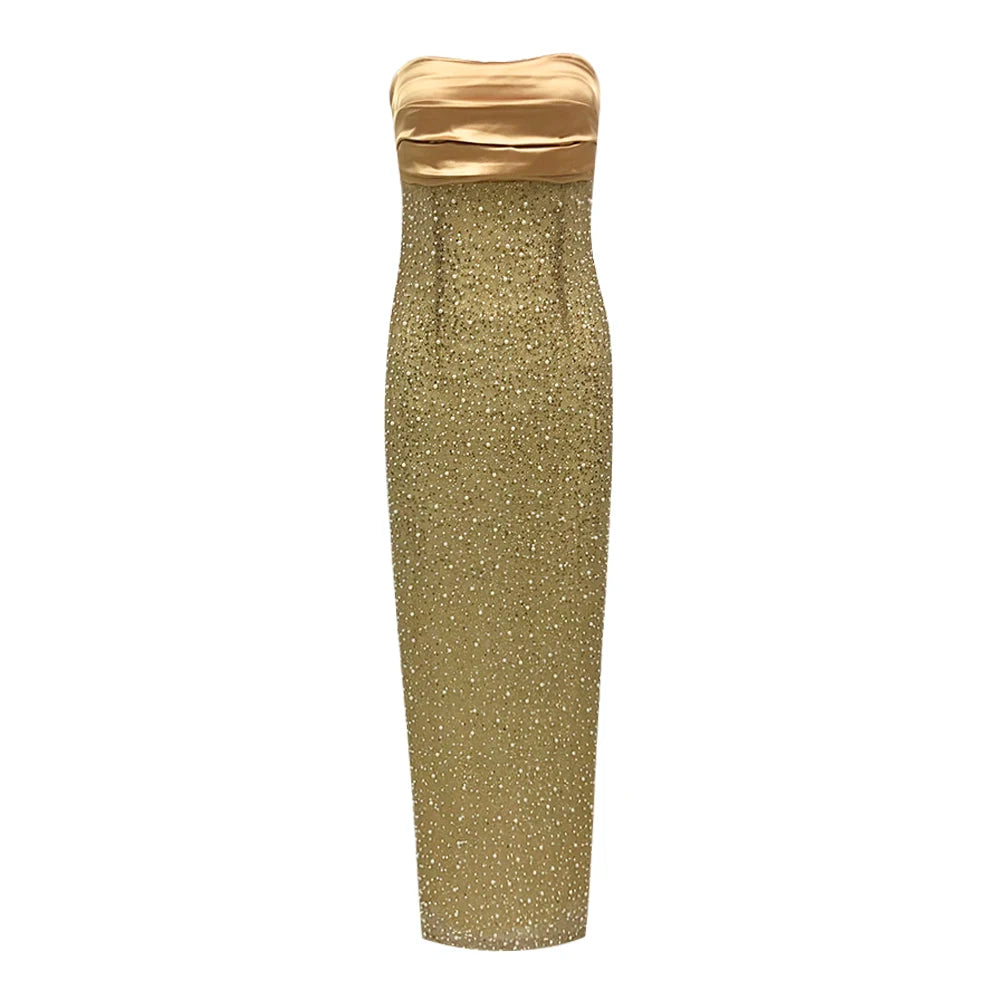 Gold Pearls Dress