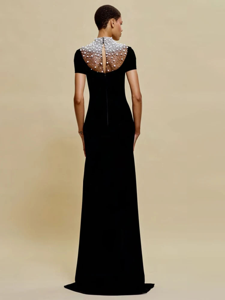 Black Velvet A Line DRESS