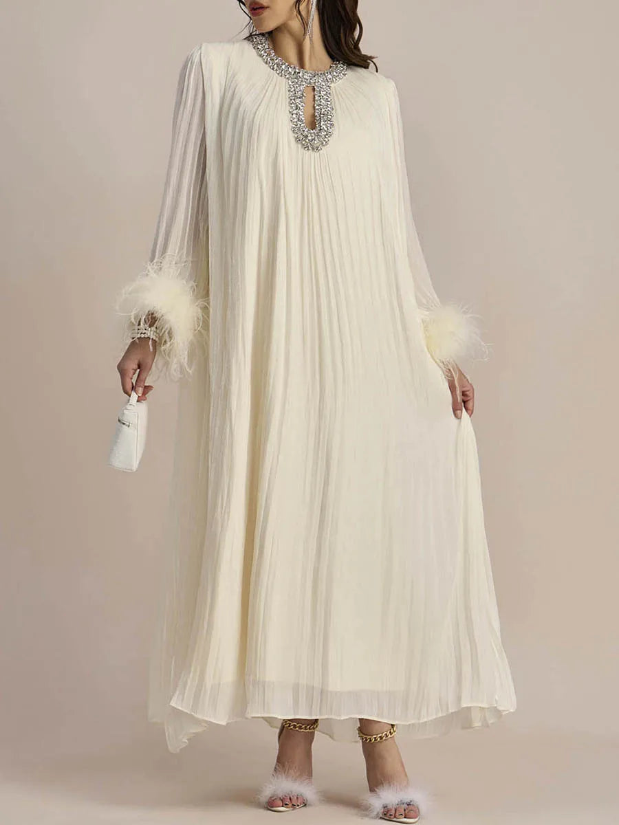 Feathers Loose Chic Dress